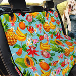 Hawaiian Tropical Fruits Pattern Print Pet Car Back Seat Cover