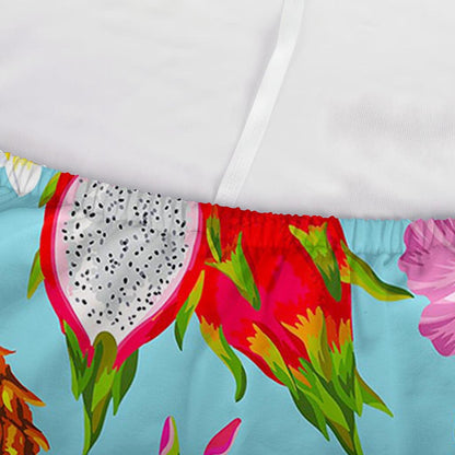Hawaiian Tropical Fruits Pattern Print Sofa Cover