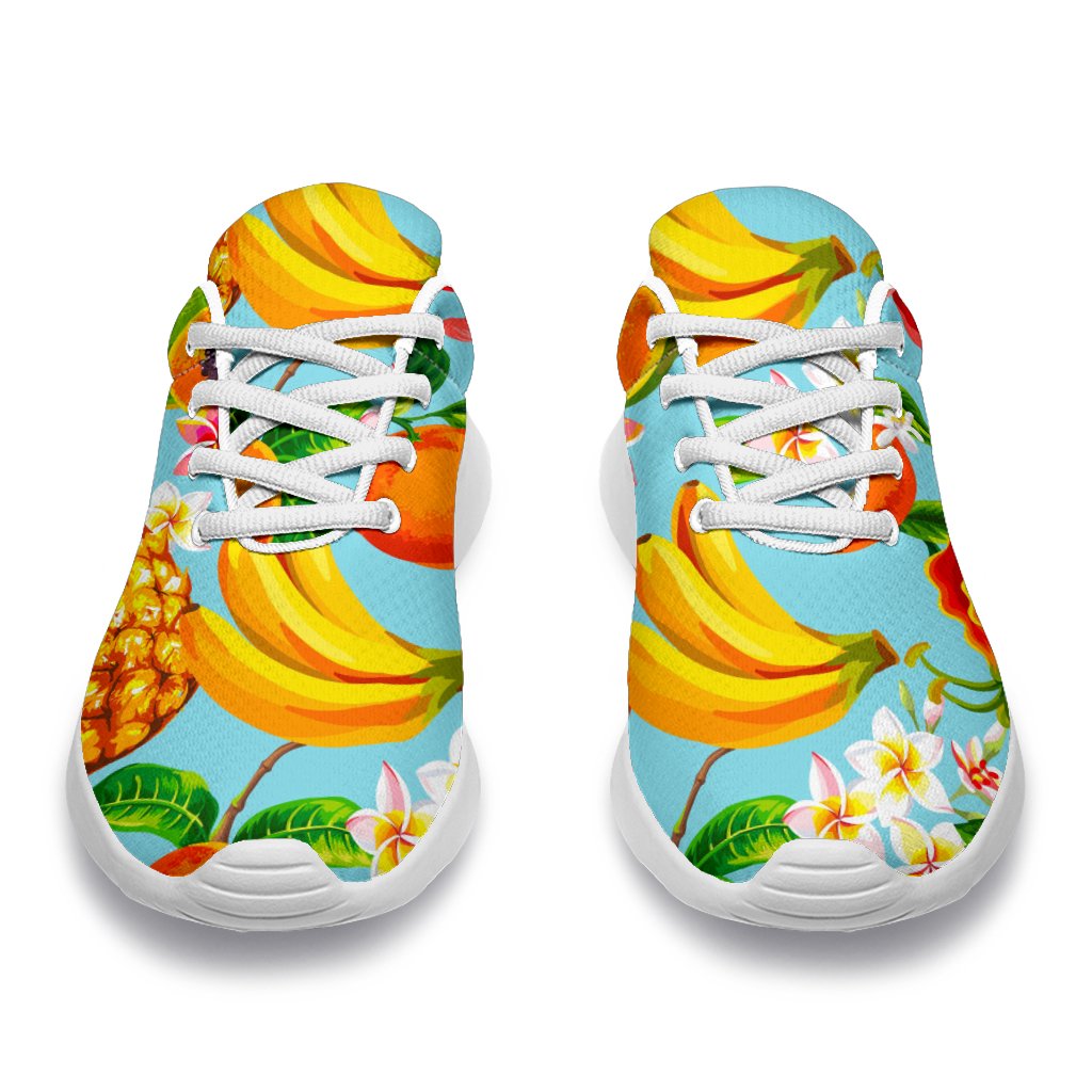Hawaiian Tropical Fruits Pattern Print Sport Shoes GearFrost