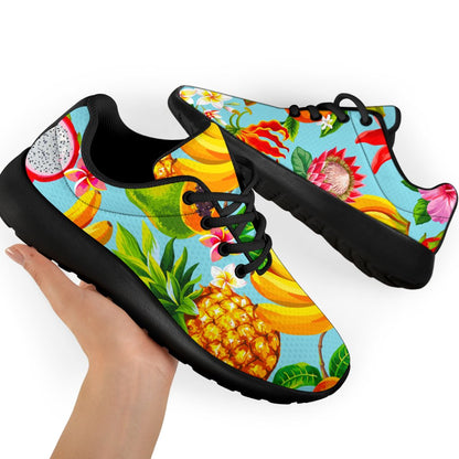 Hawaiian Tropical Fruits Pattern Print Sport Shoes GearFrost