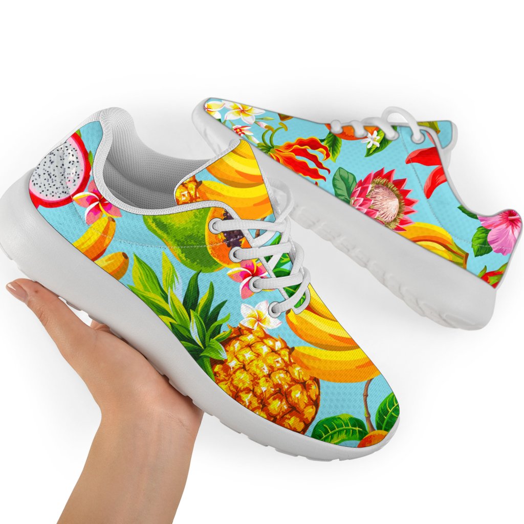Hawaiian Tropical Fruits Pattern Print Sport Shoes GearFrost