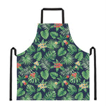 Hawaiian Tropical Leaves Pattern Print Apron