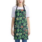 Hawaiian Tropical Leaves Pattern Print Apron