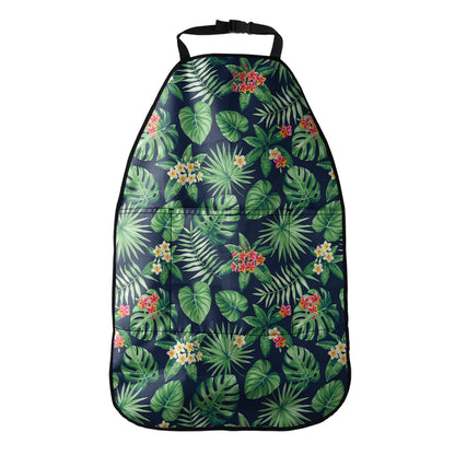 Hawaiian Tropical Leaves Pattern Print Car Seat Organizers