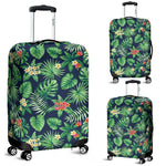Hawaiian Tropical Leaves Pattern Print Luggage Cover GearFrost