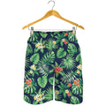Hawaiian Tropical Leaves Pattern Print Men's Shorts