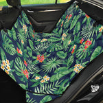 Hawaiian Tropical Leaves Pattern Print Pet Car Back Seat Cover