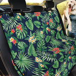 Hawaiian Tropical Leaves Pattern Print Pet Car Back Seat Cover