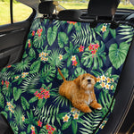 Hawaiian Tropical Leaves Pattern Print Pet Car Back Seat Cover