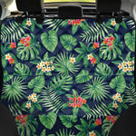 Hawaiian Tropical Leaves Pattern Print Pet Car Back Seat Cover