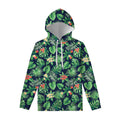Hawaiian Tropical Leaves Pattern Print Pullover Hoodie