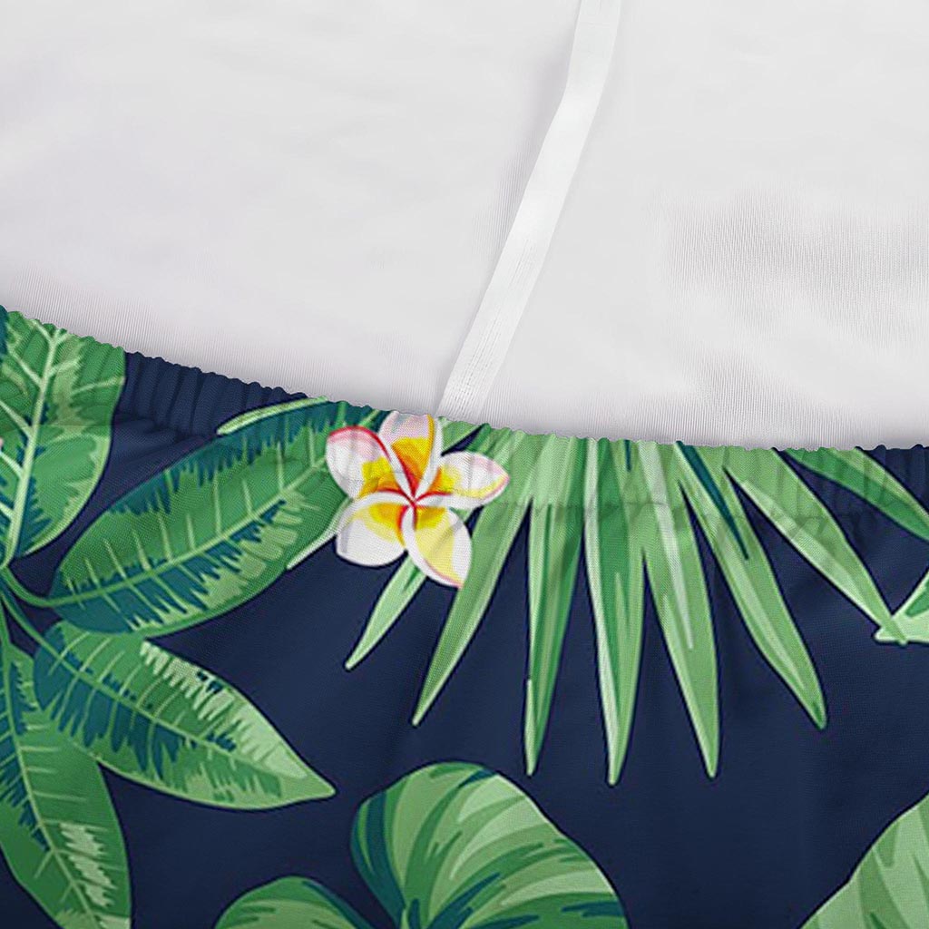 Hawaiian Tropical Leaves Pattern Print Sofa Cover