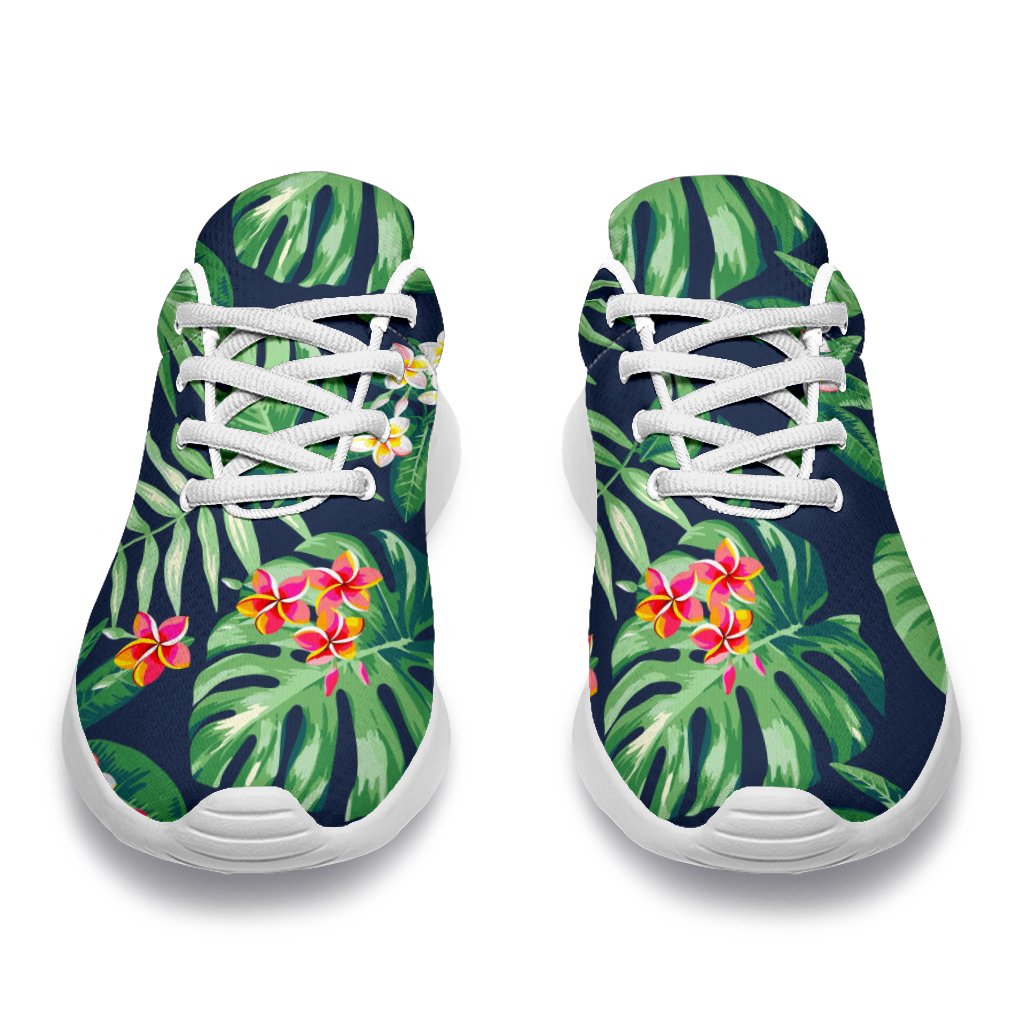 Hawaiian Tropical Leaves Pattern Print Sport Shoes GearFrost