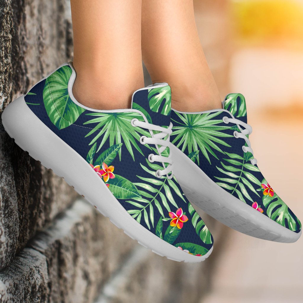 Hawaiian Tropical Leaves Pattern Print Sport Shoes GearFrost