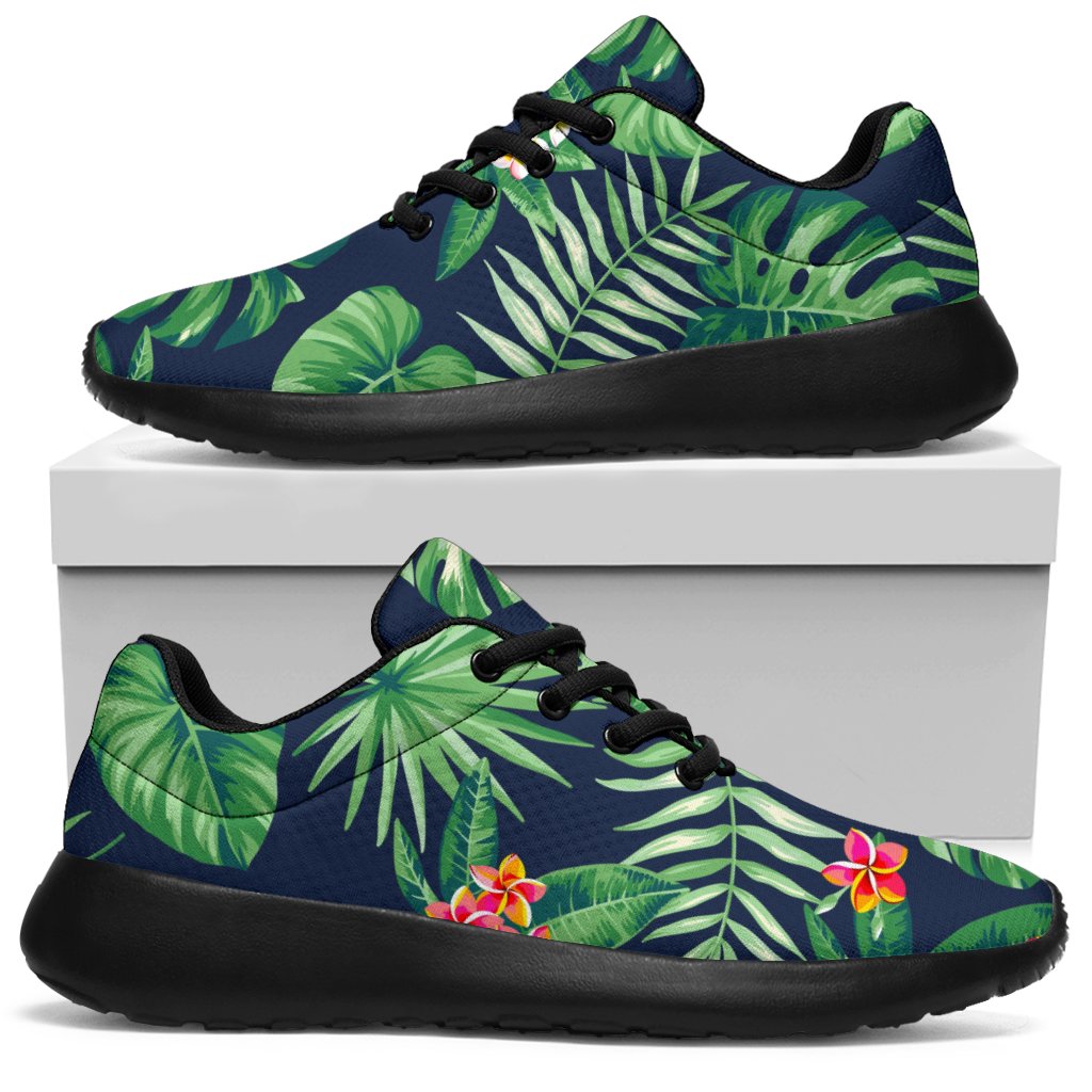 Hawaiian Tropical Leaves Pattern Print Sport Shoes GearFrost