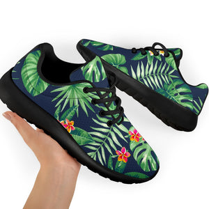 Hawaiian Tropical Leaves Pattern Print Sport Shoes GearFrost