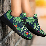 Hawaiian Tropical Leaves Pattern Print Sport Shoes GearFrost