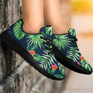 Hawaiian Tropical Leaves Pattern Print Sport Shoes GearFrost