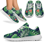 Hawaiian Tropical Leaves Pattern Print Sport Shoes GearFrost