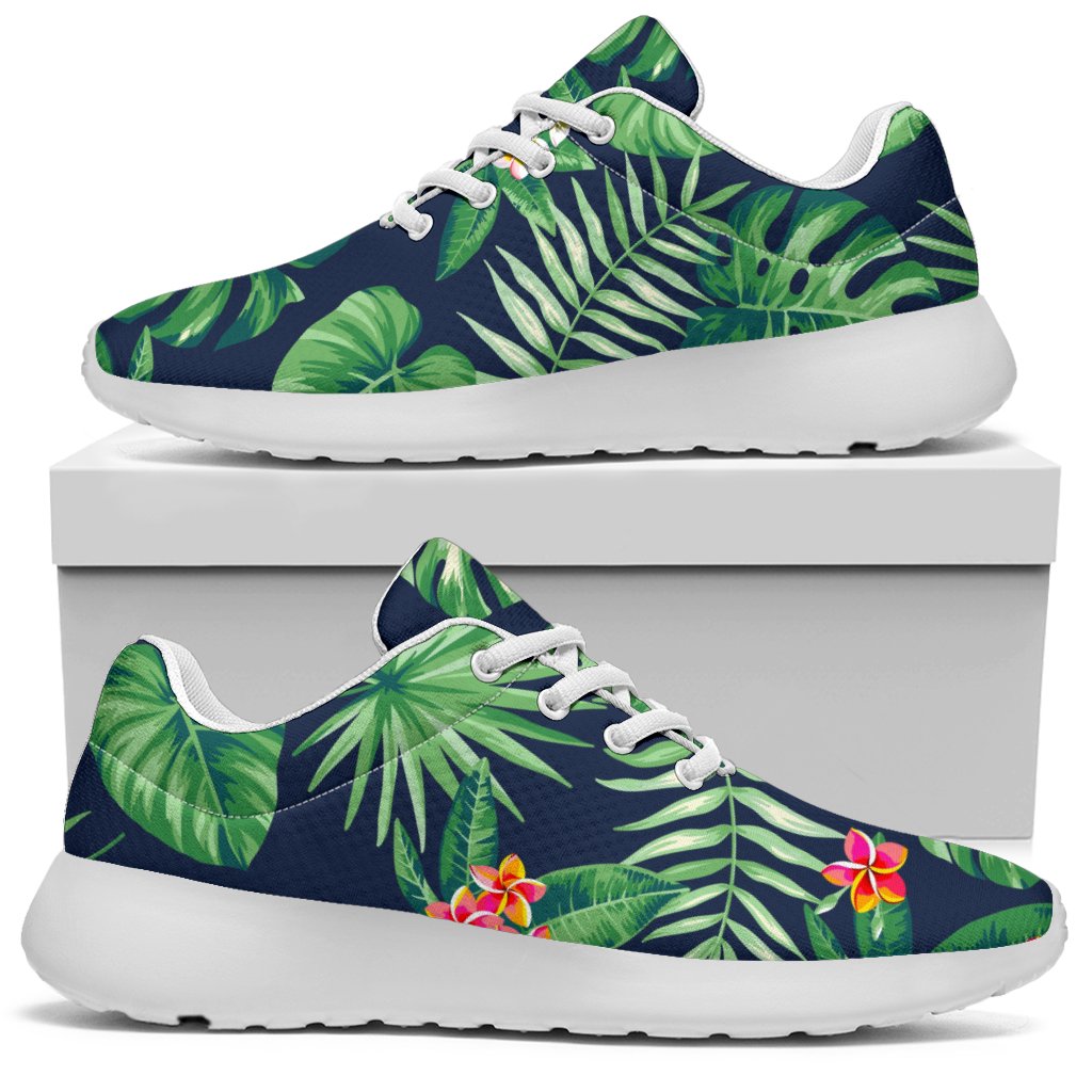 Hawaiian Tropical Leaves Pattern Print Sport Shoes GearFrost