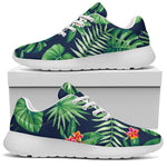 Hawaiian Tropical Leaves Pattern Print Sport Shoes GearFrost