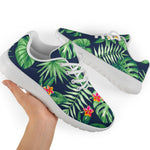 Hawaiian Tropical Leaves Pattern Print Sport Shoes GearFrost