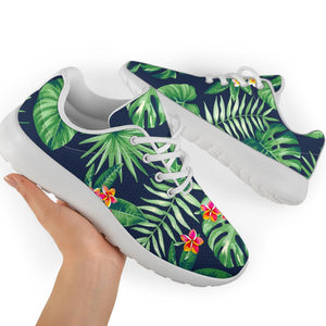 Hawaiian Tropical Leaves Pattern Print Sport Shoes GearFrost