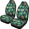 Hawaiian Tropical Leaves Pattern Print Universal Fit Car Seat Covers