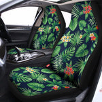 Hawaiian Tropical Leaves Pattern Print Universal Fit Car Seat Covers