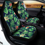 Hawaiian Tropical Leaves Pattern Print Universal Fit Car Seat Covers