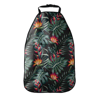 Hawaiian Tropical Plants Pattern Print Car Seat Organizers