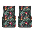 Hawaiian Tropical Plants Pattern Print Front Car Floor Mats