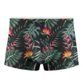 Hawaiian Tropical Plants Pattern Print Men's Boxer Briefs