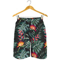 Hawaiian Tropical Plants Pattern Print Men's Shorts