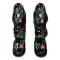 Hawaiian Tropical Plants Pattern Print Muay Thai Shin Guards