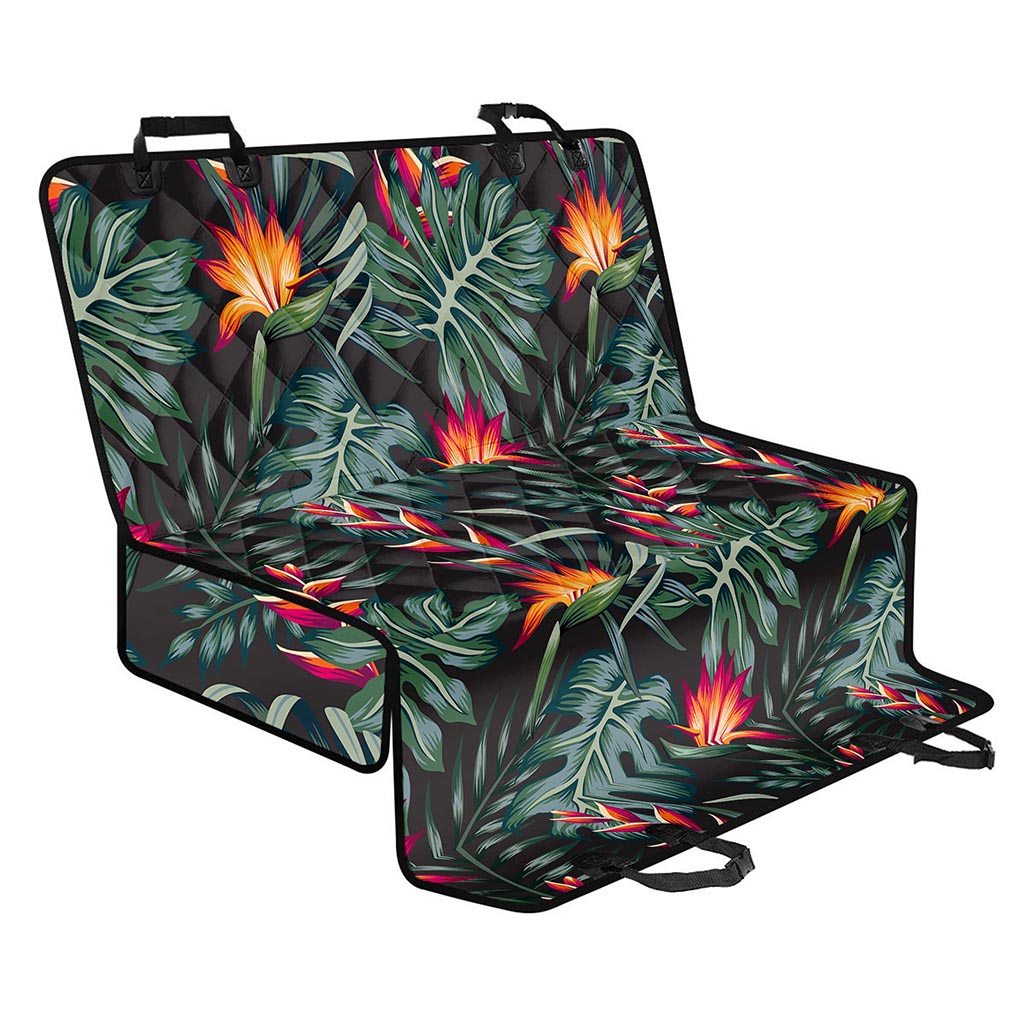 Hawaiian Tropical Plants Pattern Print Pet Car Back Seat Cover