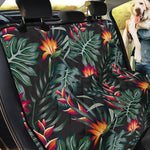 Hawaiian Tropical Plants Pattern Print Pet Car Back Seat Cover