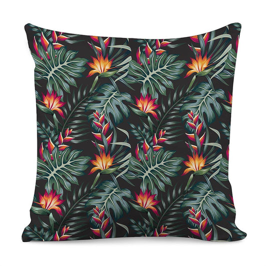 Hawaiian Tropical Plants Pattern Print Pillow Cover