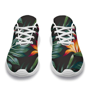 Hawaiian Tropical Plants Pattern Print Sport Shoes GearFrost