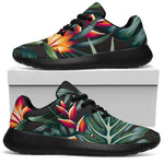 Hawaiian Tropical Plants Pattern Print Sport Shoes GearFrost