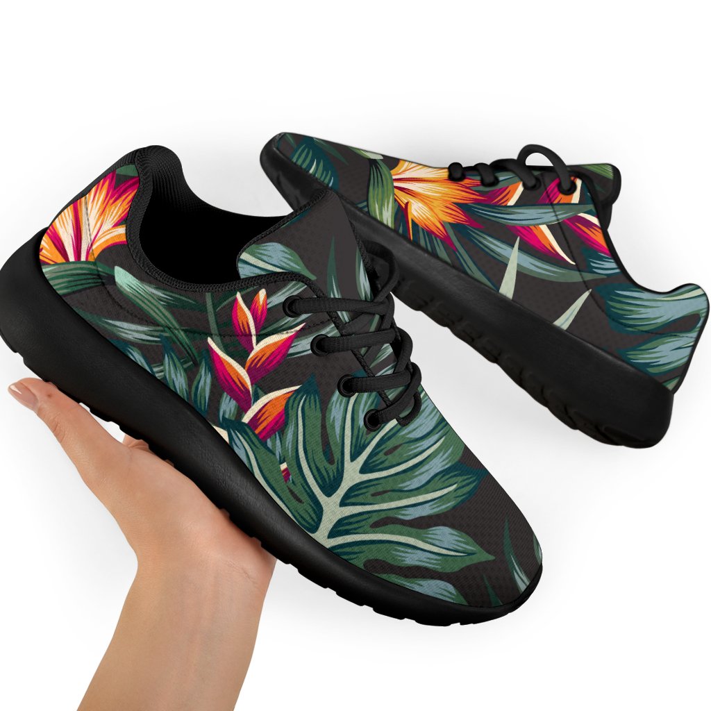 Hawaiian Tropical Plants Pattern Print Sport Shoes GearFrost