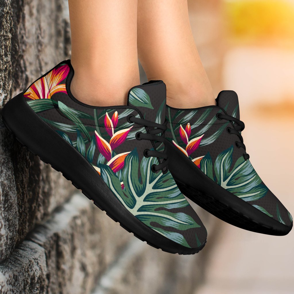 Hawaiian Tropical Plants Pattern Print Sport Shoes GearFrost