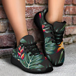 Hawaiian Tropical Plants Pattern Print Sport Shoes GearFrost