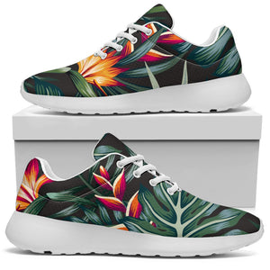 Hawaiian Tropical Plants Pattern Print Sport Shoes GearFrost