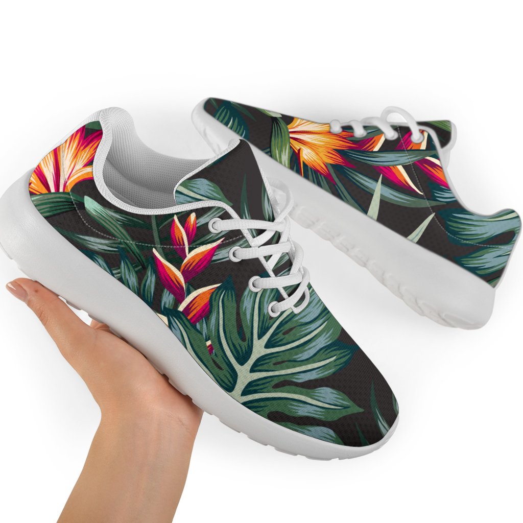 Hawaiian Tropical Plants Pattern Print Sport Shoes GearFrost