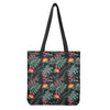 Hawaiian Tropical Plants Pattern Print Tote Bag
