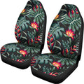 Hawaiian Tropical Plants Pattern Print Universal Fit Car Seat Covers