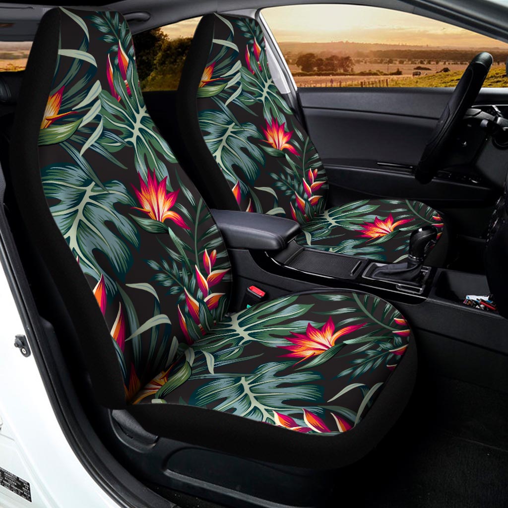 Hawaiian Tropical Plants Pattern Print Universal Fit Car Seat Covers