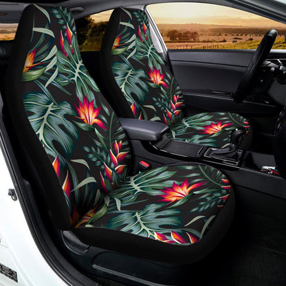 Hawaiian Tropical Plants Pattern Print Universal Fit Car Seat Covers