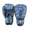 Heart And Star Denim Jeans Pattern Print Boxing Gloves